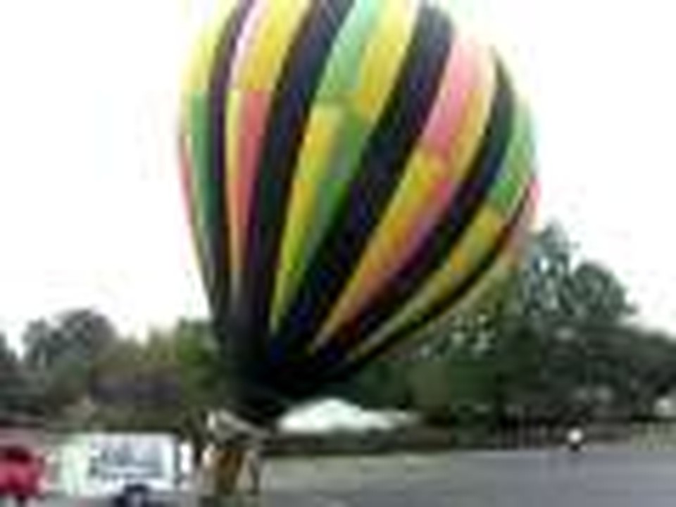 Raising of the Hot Air Balloon