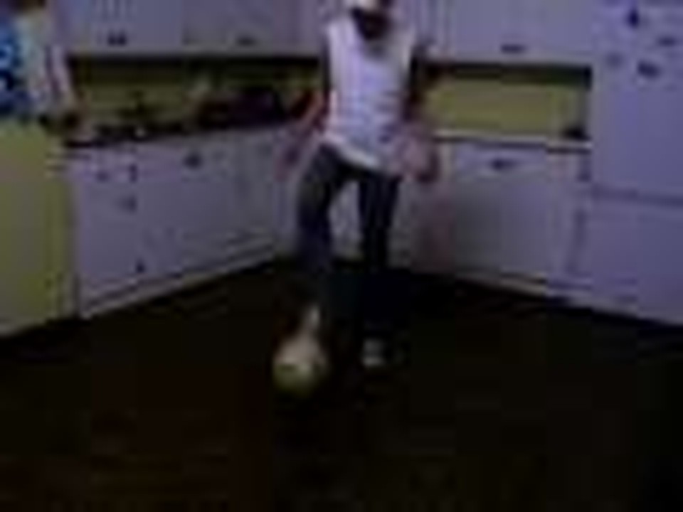 Soccer skills in the kitchen