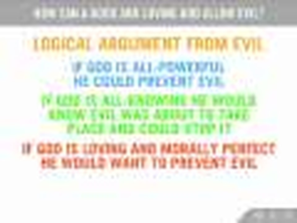 How Can a Good and Loving God Allow Evil?