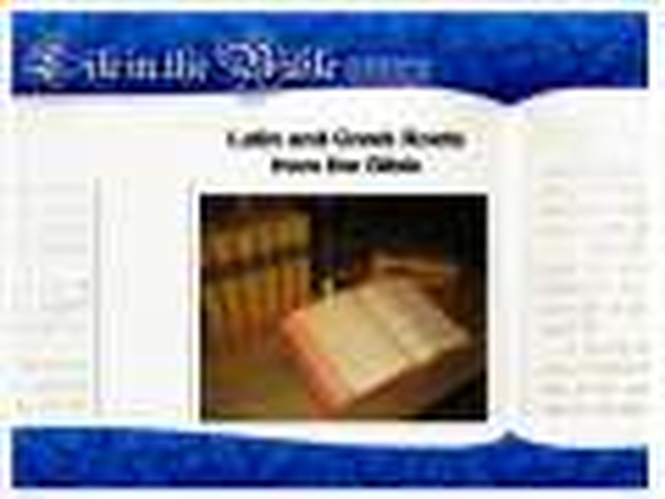 Life in the Bible Institute - Seminar Part 04