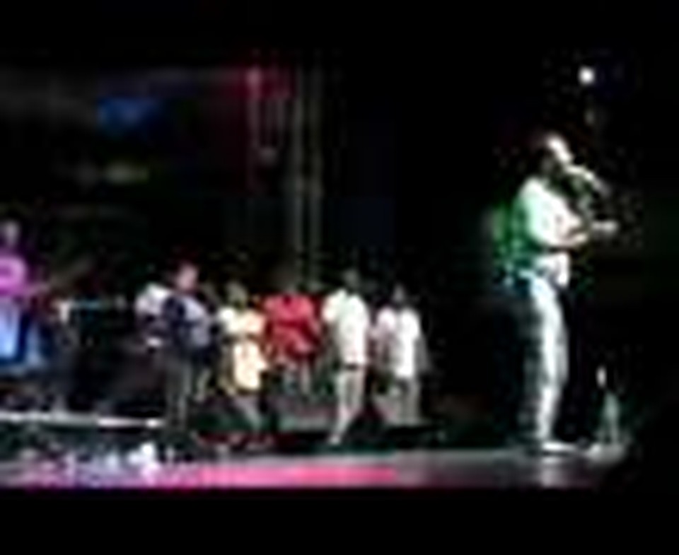 Kim Burrell support act Clinton Jordan singing 'Tell A Friend'