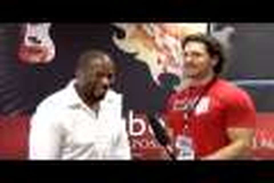 Anthony Evans hangs with Godtube's Ben Illian at Celebrate Freedom 2008 in Frisco, Texas
