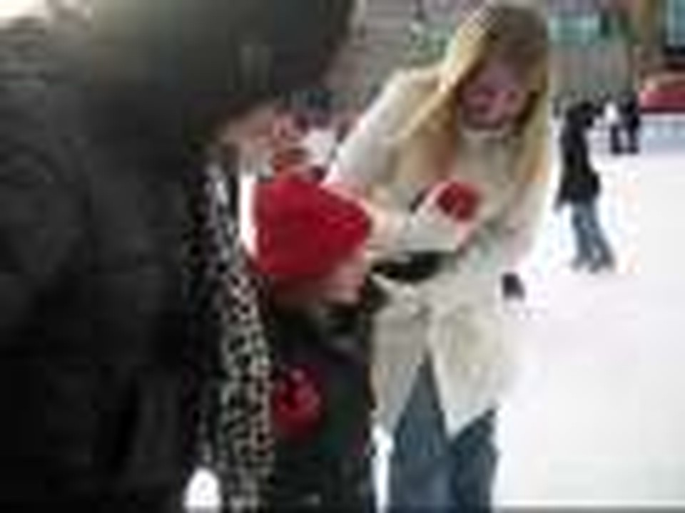 Cayla and Kenzie Ice Skating