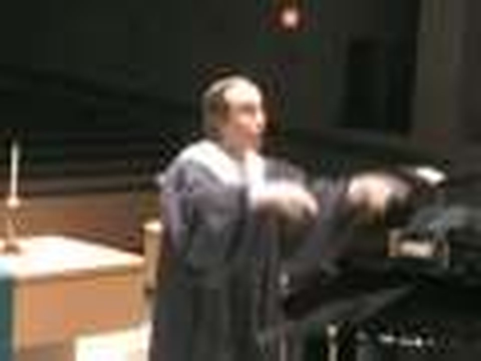 Peter G. Andrews Conducting the Adult Chancel Choir