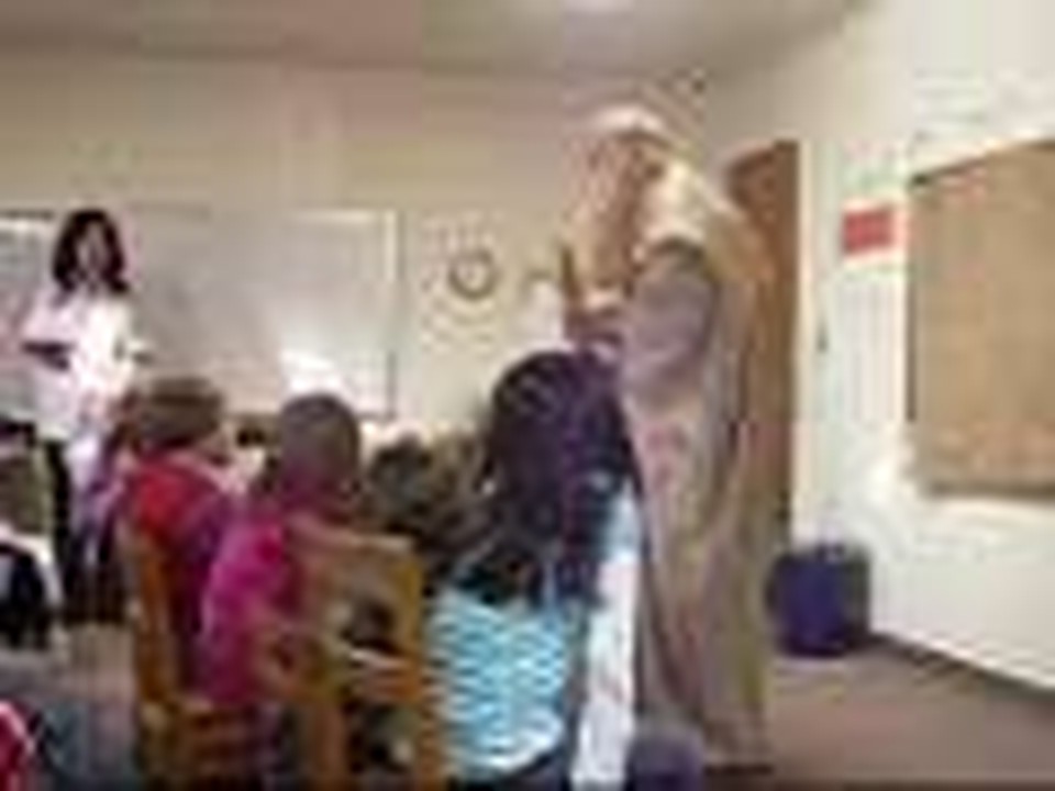 Moses speaks to AWANA Sparkies