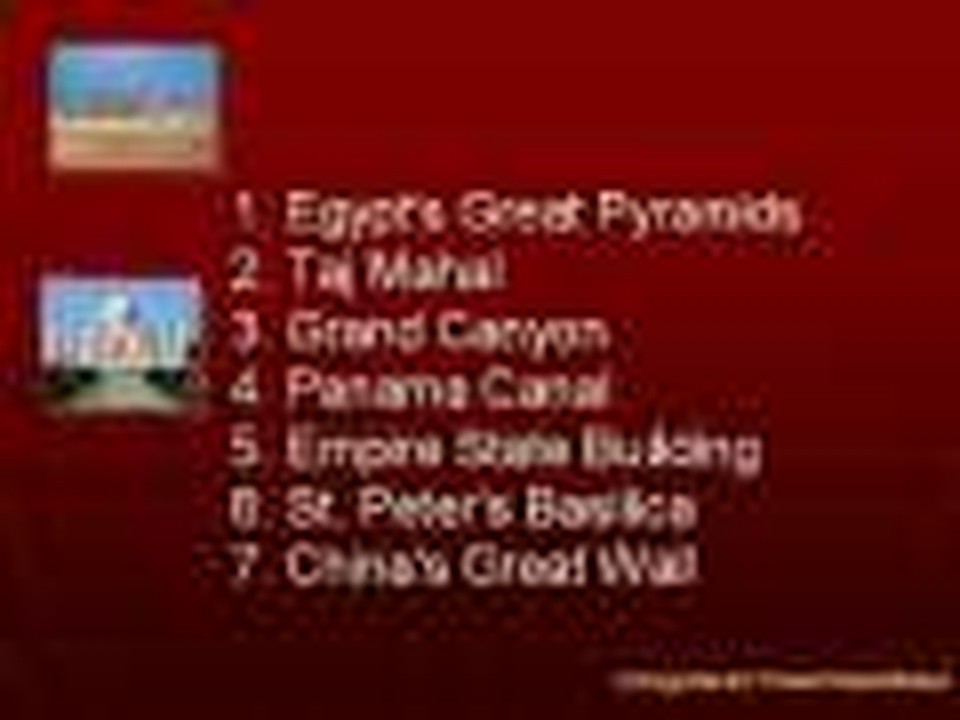 7 wonders of the world
