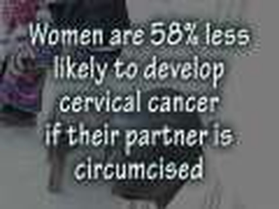 Male circumcision reduces cervical cancer in women
