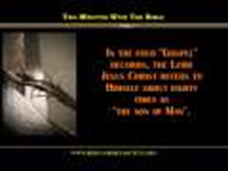 THE SON oF MAN