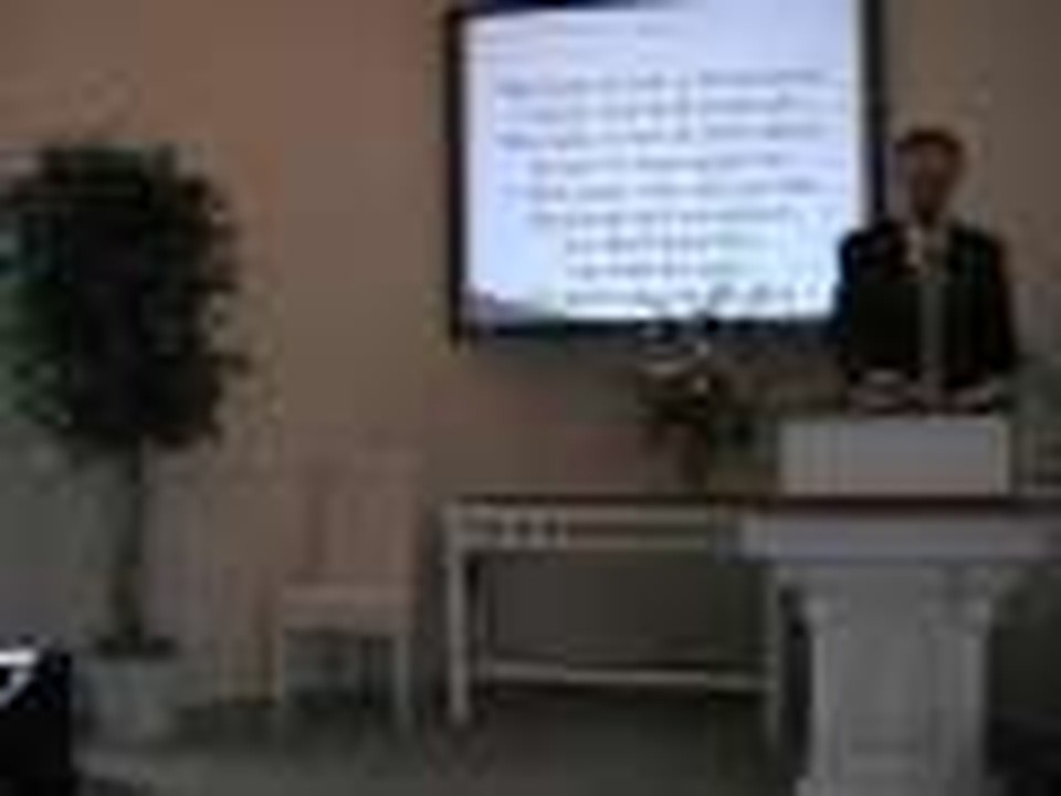 Sunday Worship Service, August 9, 2009 Conclusion