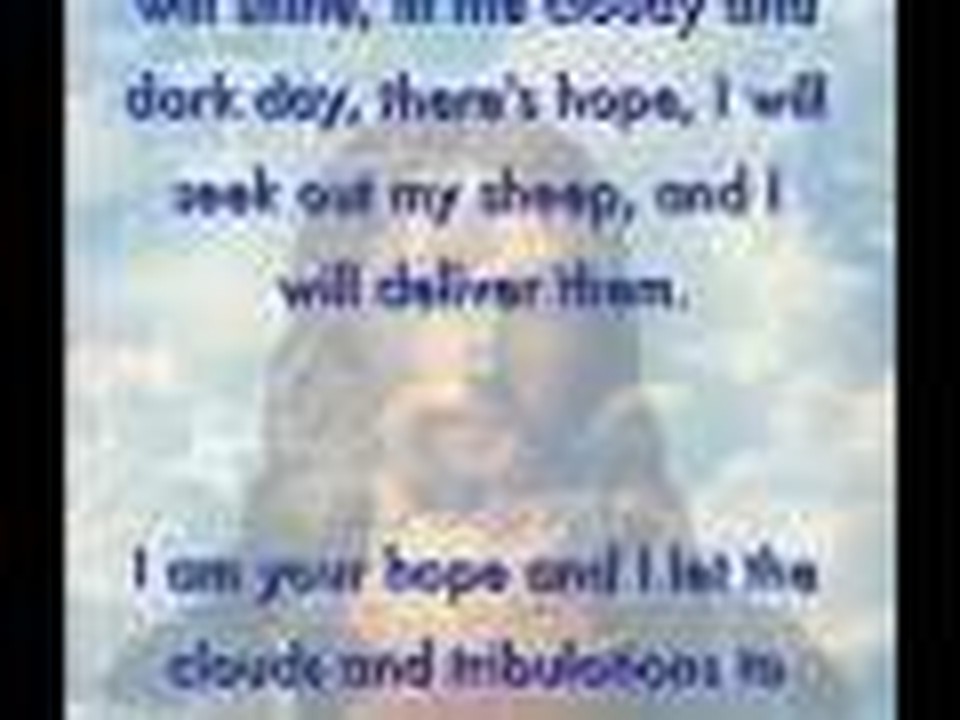 Behind the clouds - a word from Lord Jesus