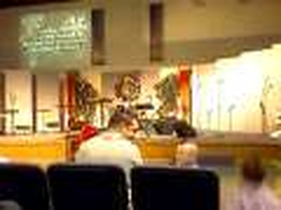 RJ singing Little Drummer Boy in Church