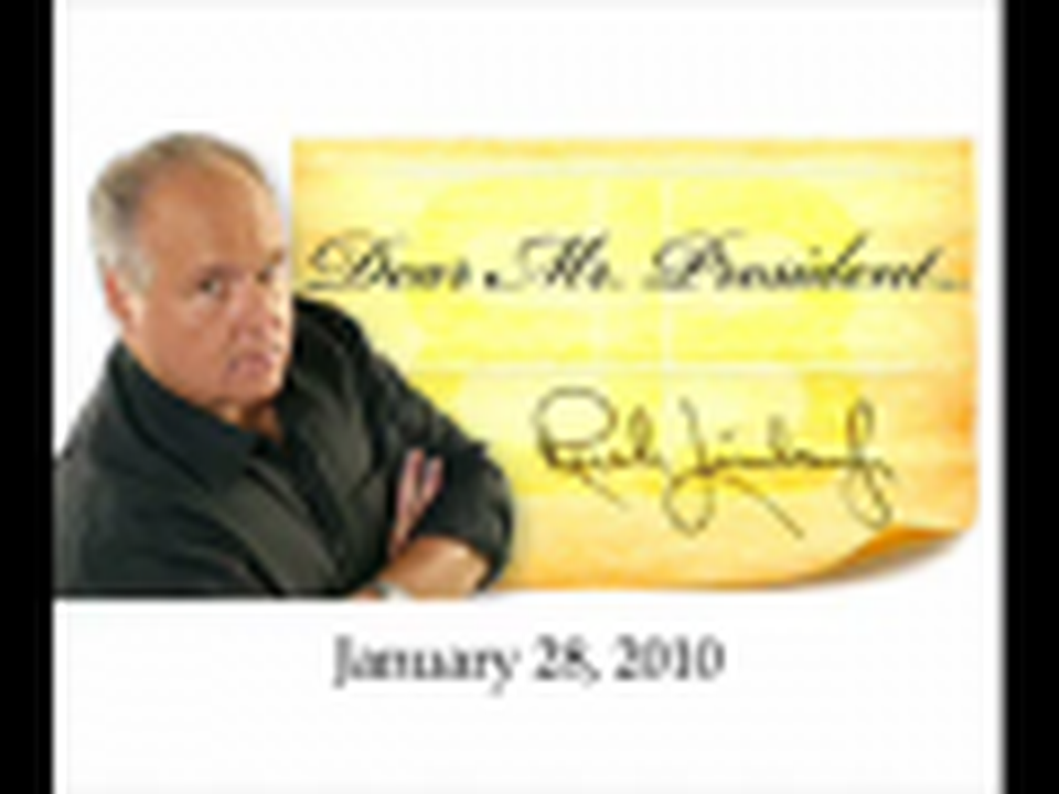 Rush Limbaugh's Letter to President Obama