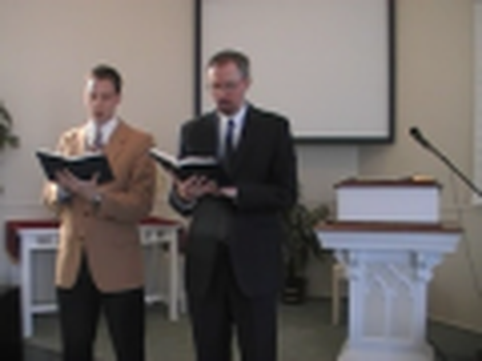 Special Music: "Jesus Shall Reign...." a hymn from the Trinity Hymnal