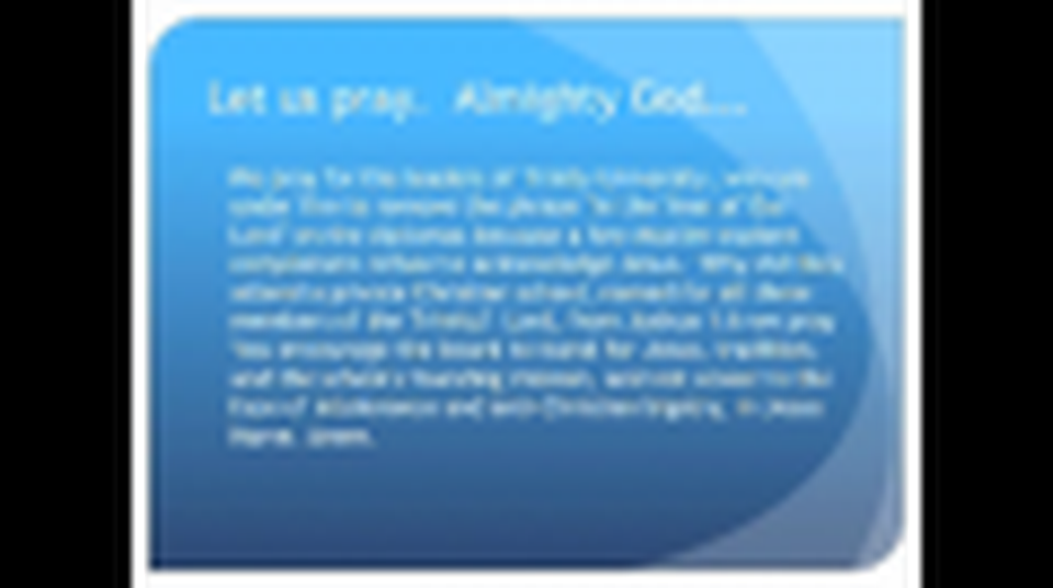 The Evening Prayer - 08 Apr 10 - Students Want "Our Lord" Taken Off University Diplomas