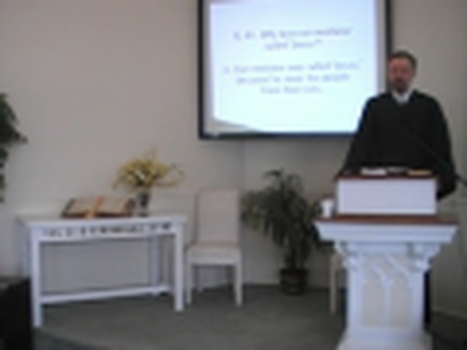 "His Name Is 'Jesus'" Larger Catechism Q. #41, Rev. Richard Scott MacLaren