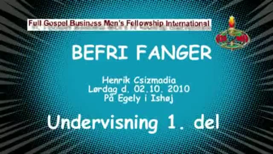 BEFRI FANGER 1. del. - Undervisning 1. del. ½ time