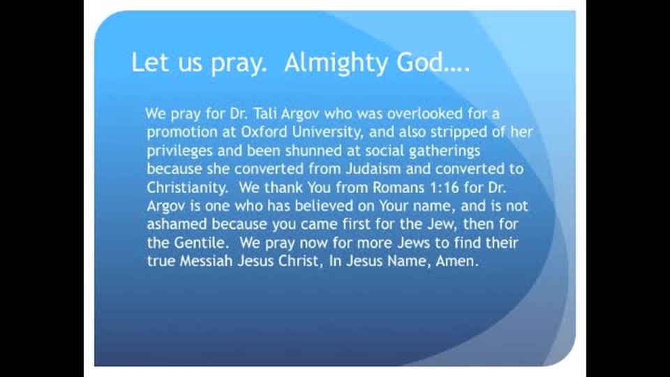 Oxford, England: Christian Lecturer Discriminated Against (The Evening Prayer - 22 Dec 10 )