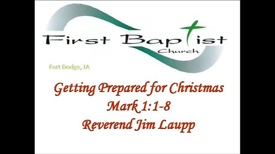 December 5, 2010 Getting Prepared for Christmas
