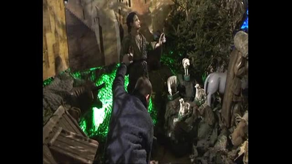 Budowa Bożonarodzeniowej szopki 2010