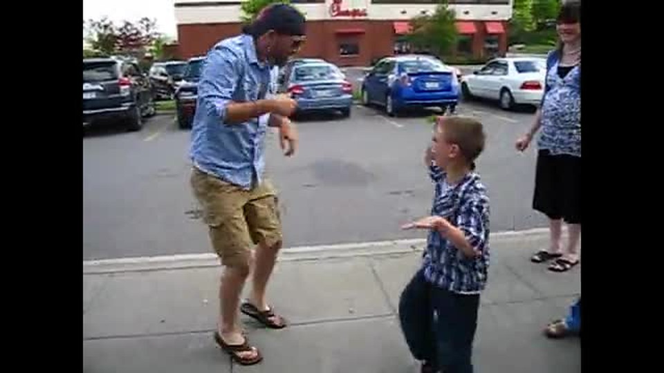 Dancing infront of Logans