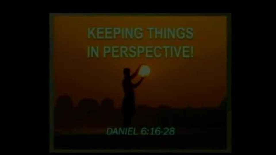 Keeping Things In Perspective (Pt.1 of 3) - By: Stephen Matthews