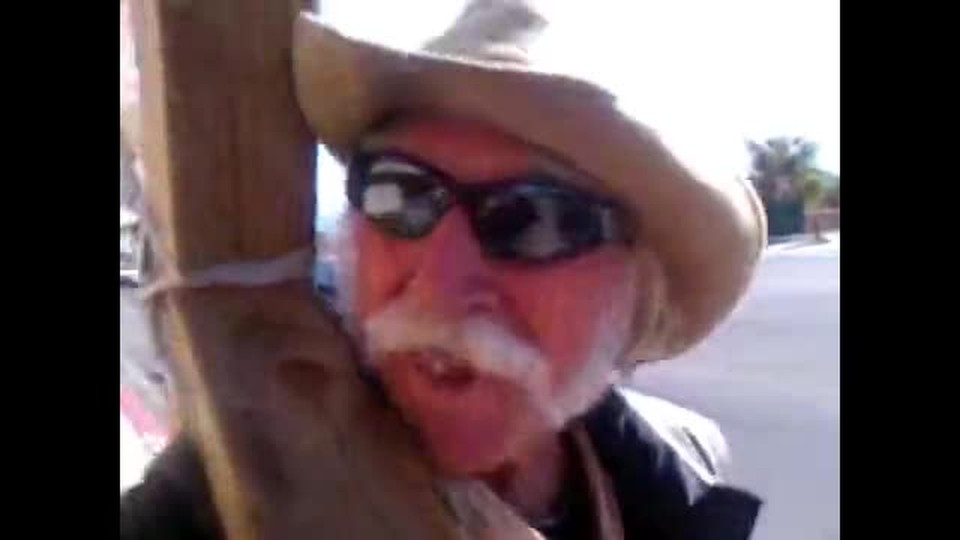 Man Carrying a Cross in the Desert, Listen to His Message!
