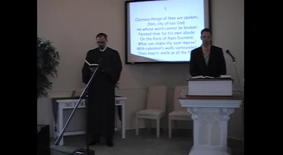 Sun. Worship Svc. Pt. 2 9/11/11; First OPC Perkasie
