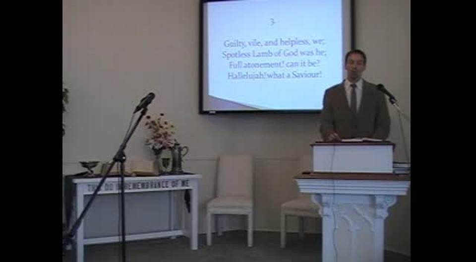 Congregational Hymn: "Hallelujah, What a Savior!" First OPC Perkasie, PA 8/19/12