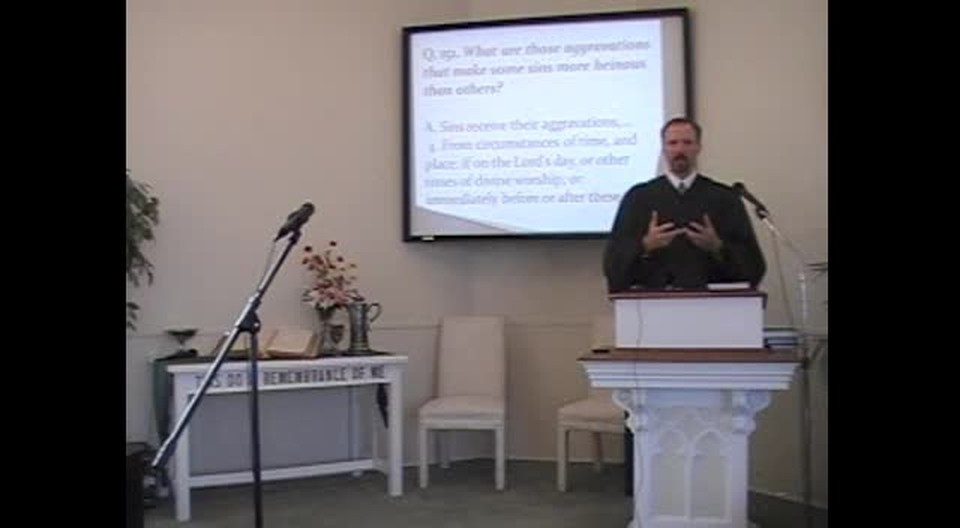 Catechism: "Not Now!!" Rev. R. Scott MacLaren, First Presbyterian Church, Perkasie, PA 9/09/12
