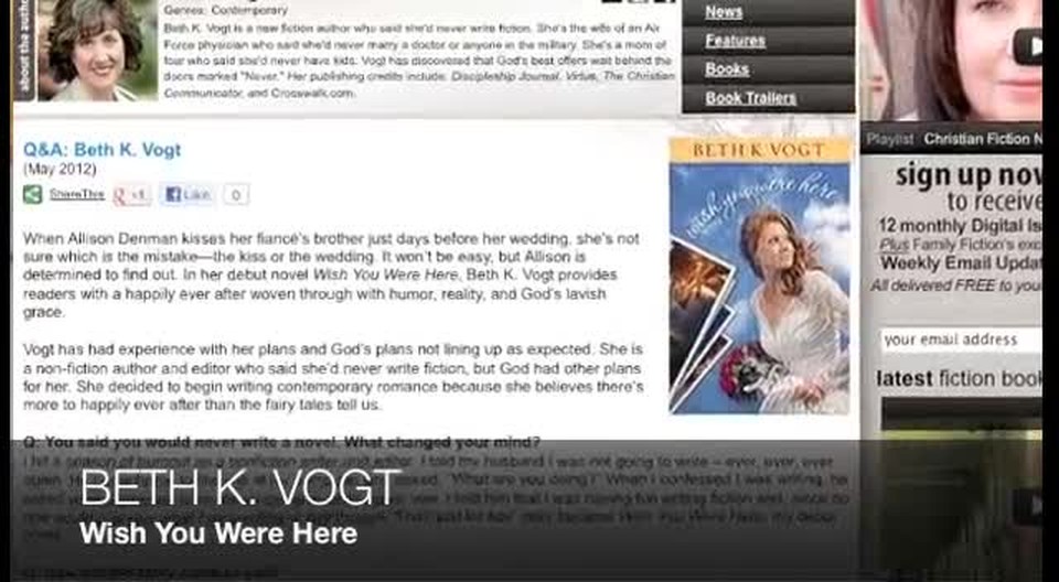 Beth K. Vogt WISH YOU WERE HERE