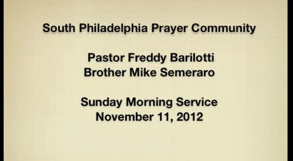 SPPC Sunday Service - 11/11/12