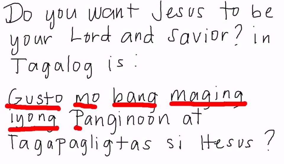 Tagalog - Do You Want Jesus to be Your Lord and Savior?
