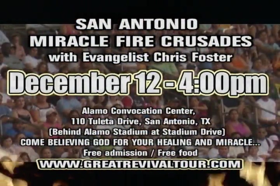 IGNITE THE FIRE TOUR / EVANGELIST CHRIS FOSTER / CHRIS FOSTER MINISTRIES