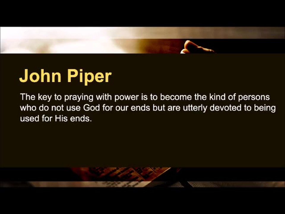 William Tiptaft: "When the Lord finds his rod, his people find their knees." (The Prayer Motivator Minute #448)