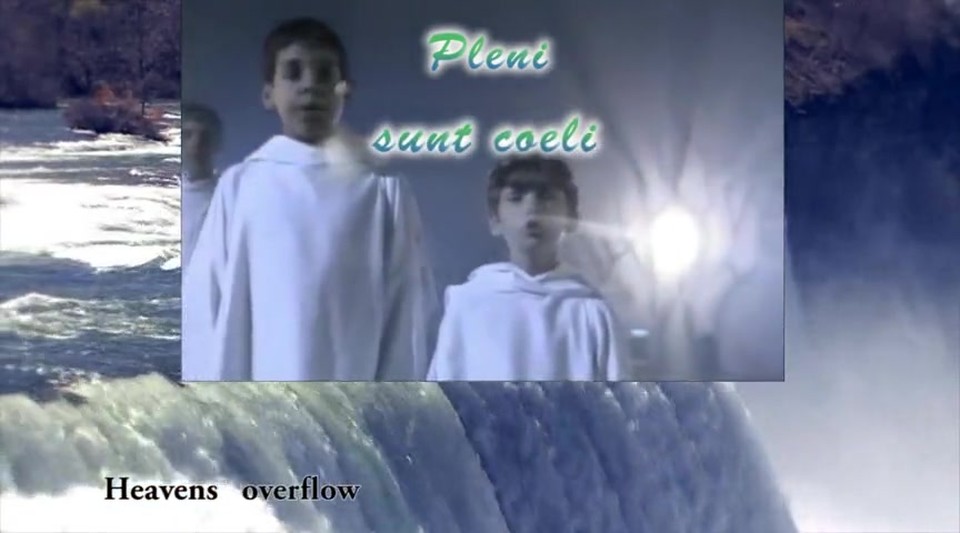 Sanctus sung by Libera, with texts