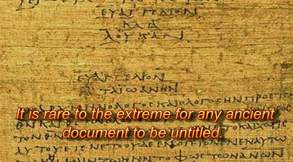 The Gospels Anonymous?