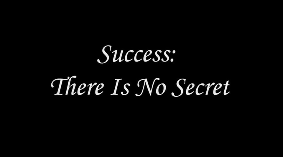 Success: There Is No Secret - Book Trailer