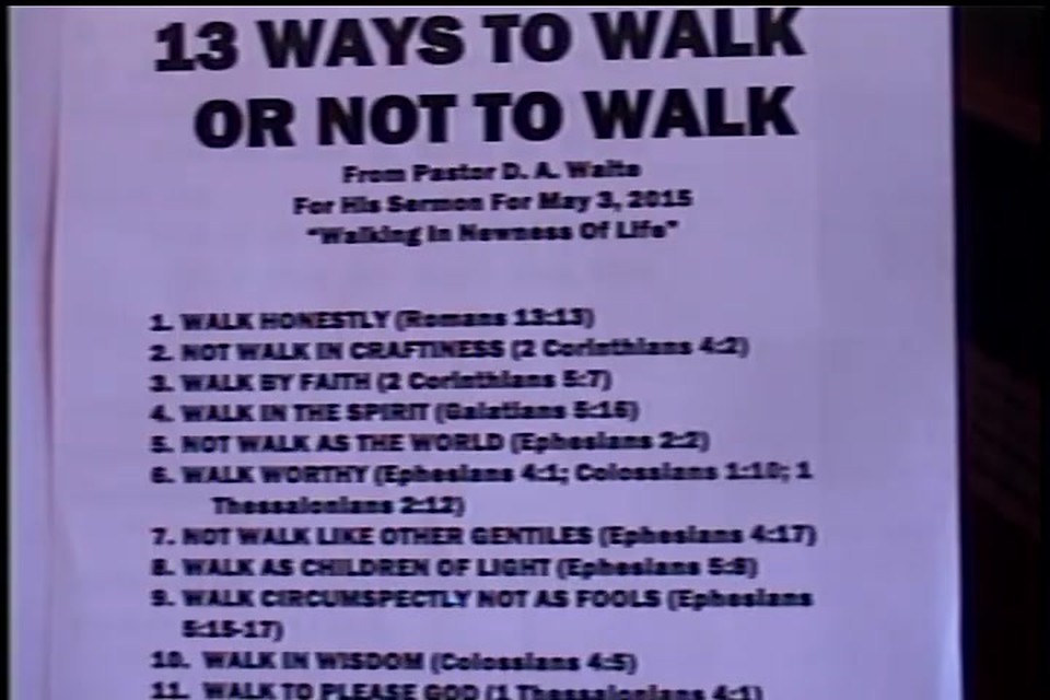 Walking In The New Life – Pastor D. A. Waite – Romans 6:1-11 – BFTBC