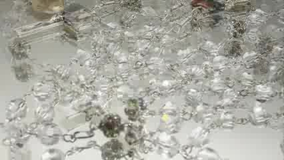 Crystallized by Swarovski Madonna of the Streets Crystal Beads Rosary