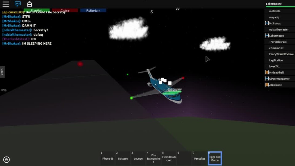 KLM Fokker 70 flight From Frankfurt Intl (roblox)