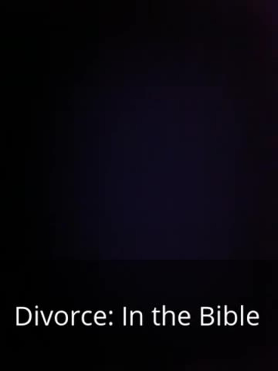 audio book - Divorce in the Bible Corinthians part 2