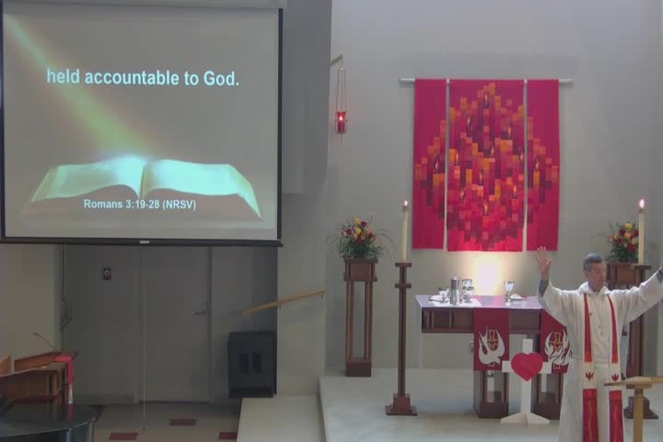 2016 Oct 30 OSLC "Not a Tame Lion: Gracious" based on Romans 3:19-28