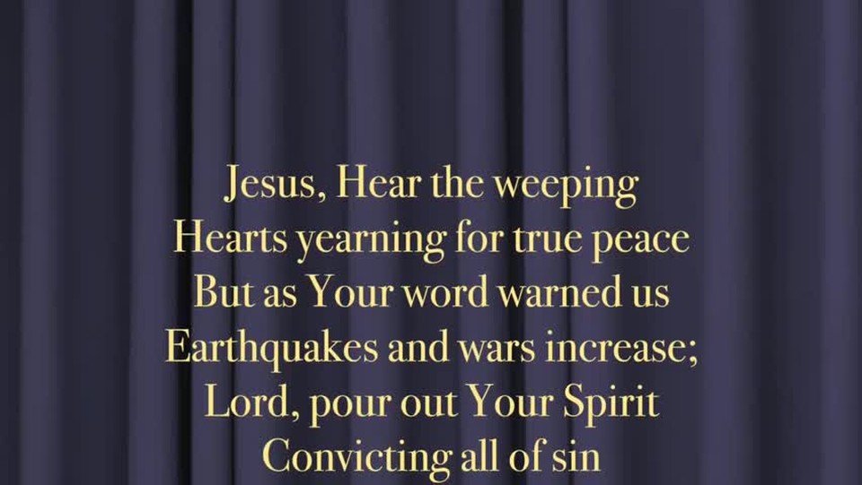Jesus, Hear The Weeping