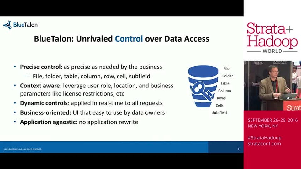 Data-centric security of Blutalon
