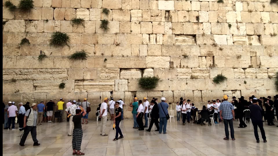 The Western Wall placed to Music