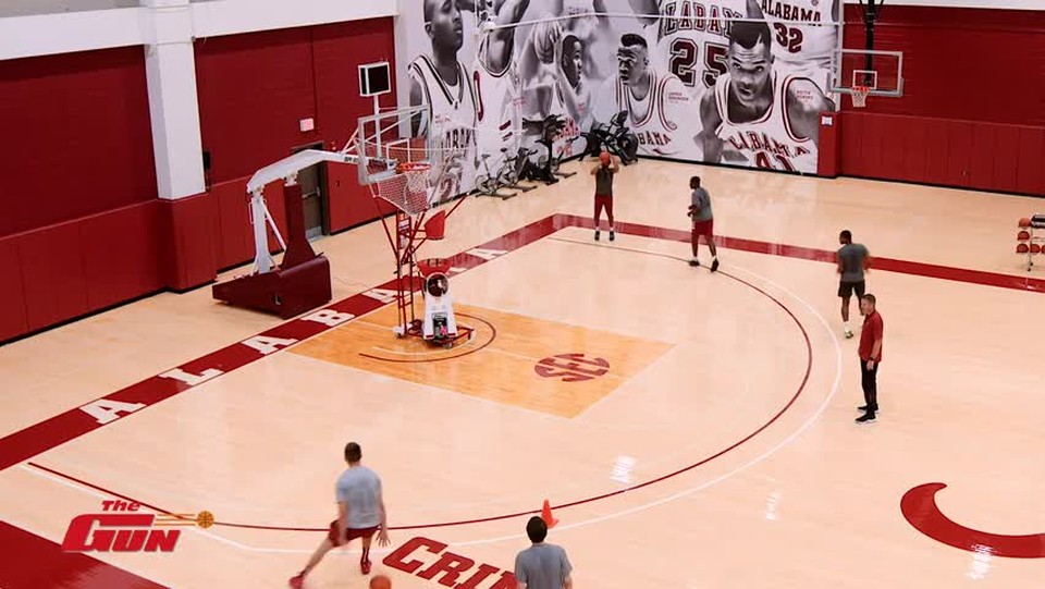 Alabama Basketball Shooting Drill - One More - Penetrate & Kick Shooting Series (On The Gun)