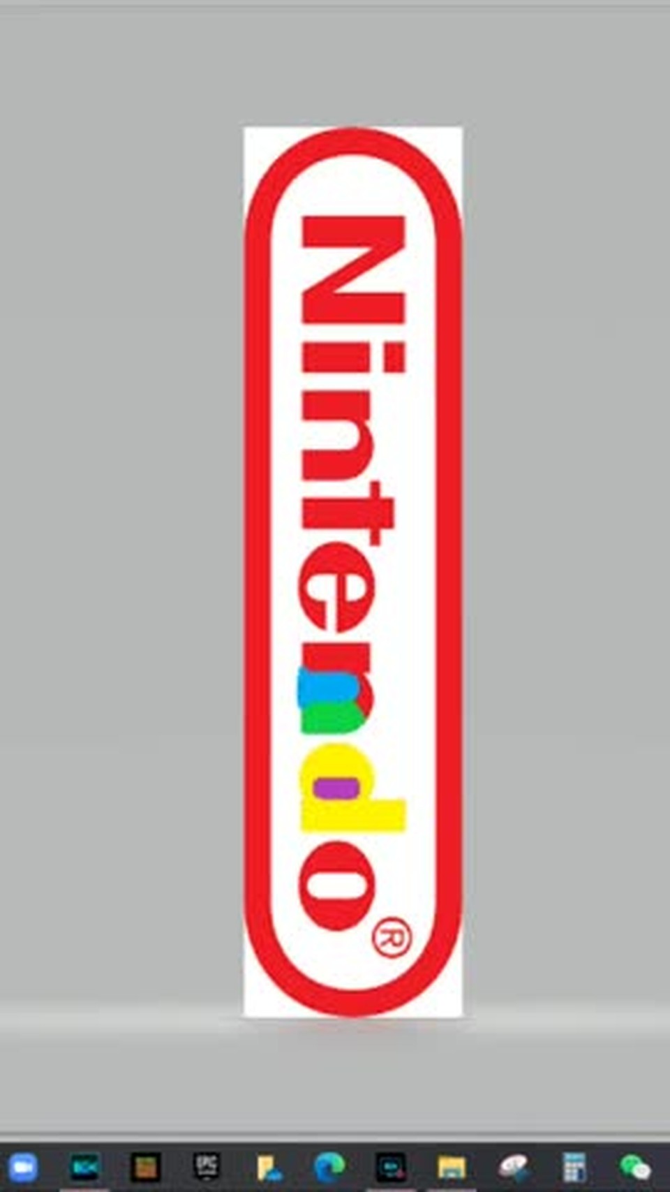 Up Jesus's nose in Nintendo Logo