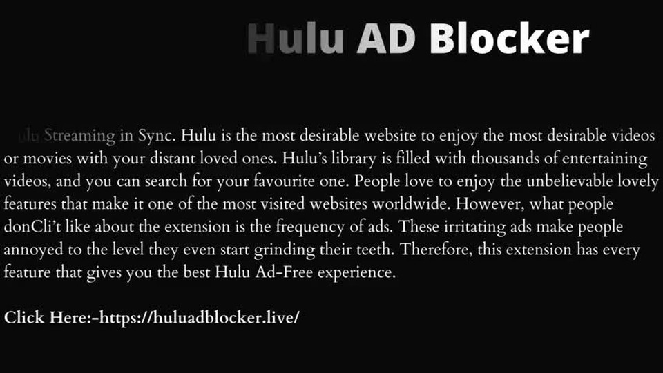 Hulu Ad Blocker
