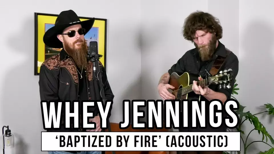 Whey Jennings Delivers Raw Acoustic “Baptized By Fire,” Honoring Legacy and Redemption