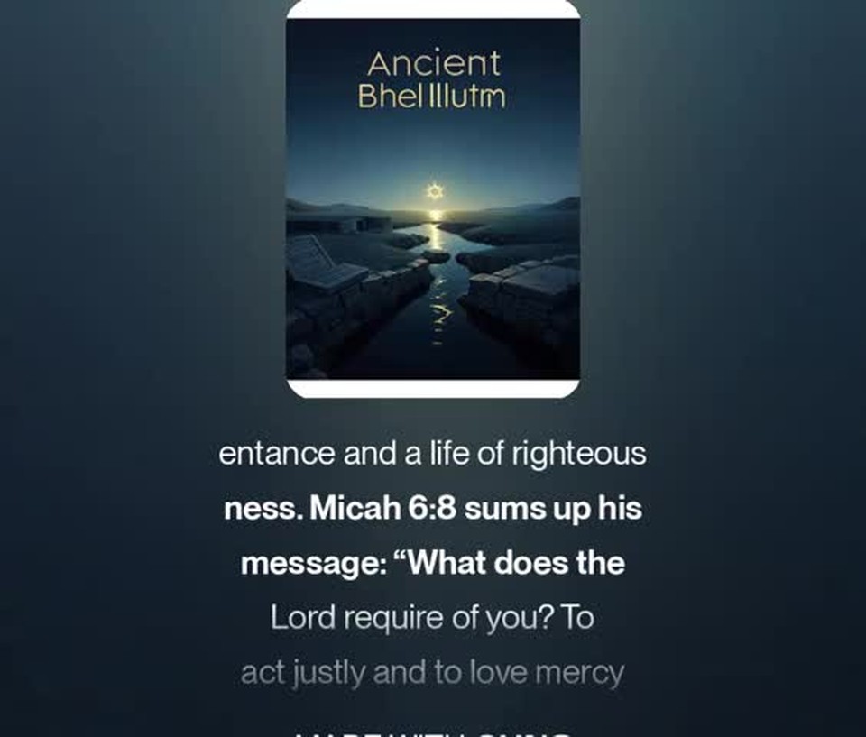 Audio4Bible:33 Micah (7) God's heart + His voice @ WWHSS